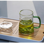 Heat-Resistant Glass Teacup with Filter