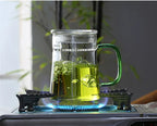 Heat-Resistant Glass Teacup with Filter