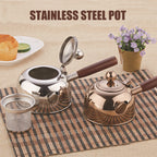 Stainless Steel Gongfu Tea Kettle With Induction Cooker Flat Bottom Pot