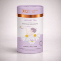 M21 Luxury Tea Lullaby Tea packaging on a light gray background