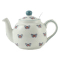 London Pottery 600ML butterfly Animal ceramic tetra tea pot infuser kettle tea maker