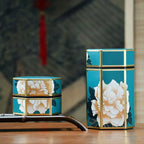 Hexagonal Tea Box Tinplate Tea Storage Tank Small Portable Sealed