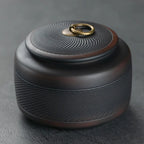 Porcelain Purple pottery tea can Sealed moisture-proof jar ceramic