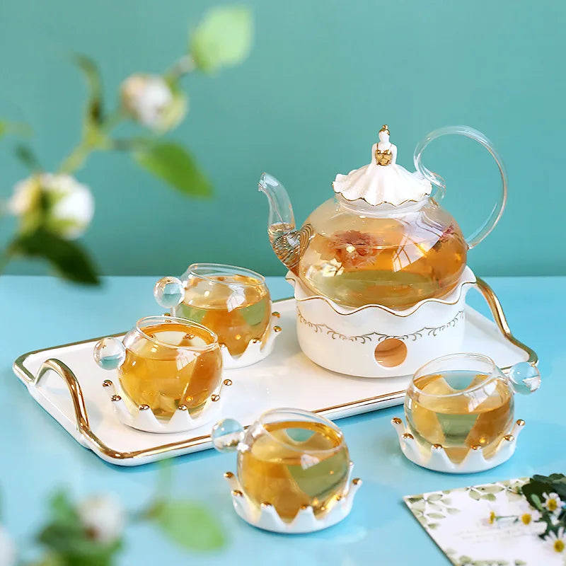 Nordic Afternoon Tea Set Flower Tea Cup Set