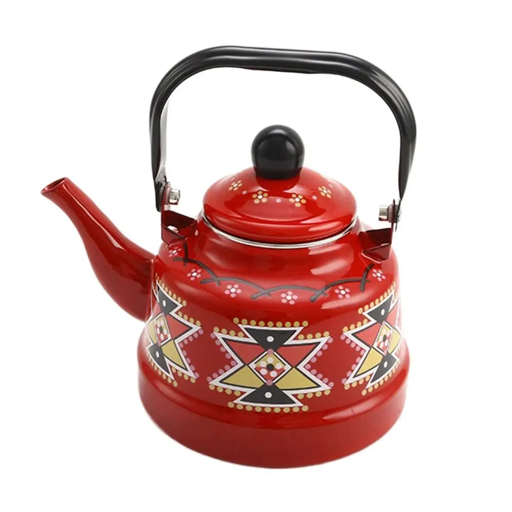 Teakettle Enamel Enamel Tea Kettle European Style 2.5L Tea Pot No Whistling