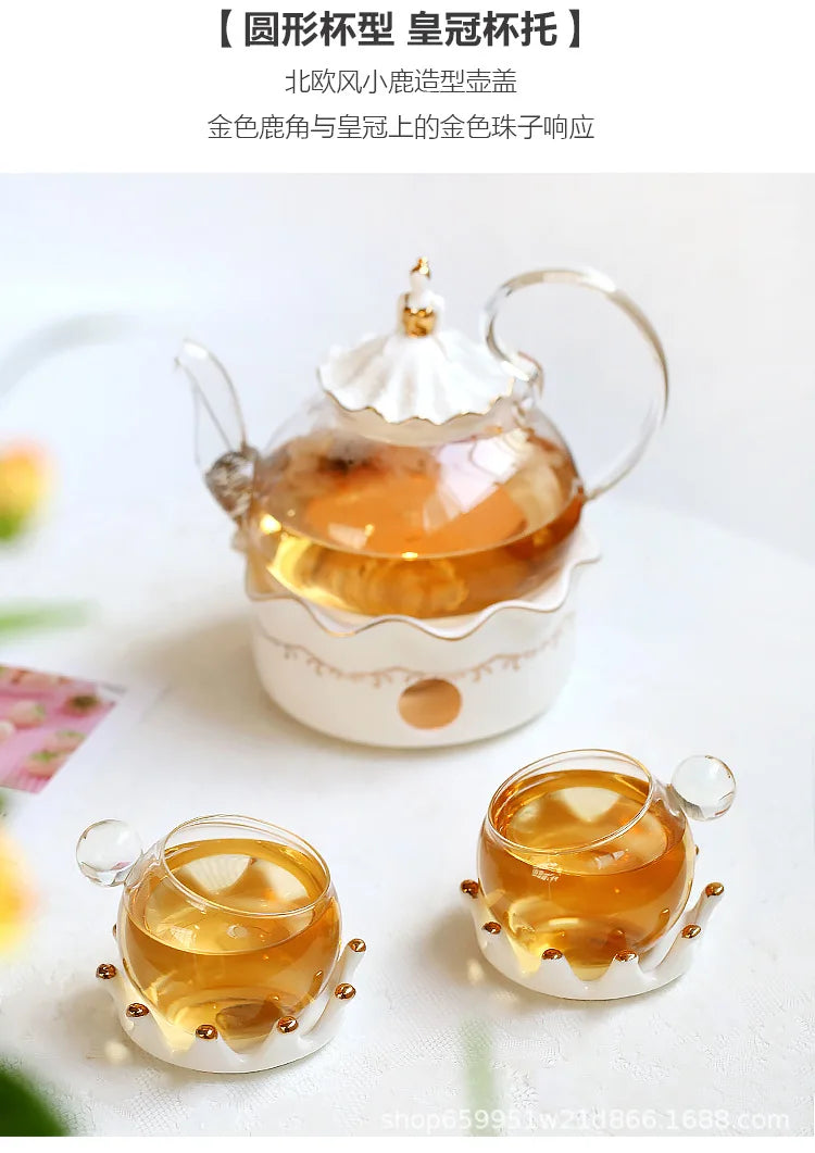 Nordic Afternoon Tea Set Flower Tea Cup Set