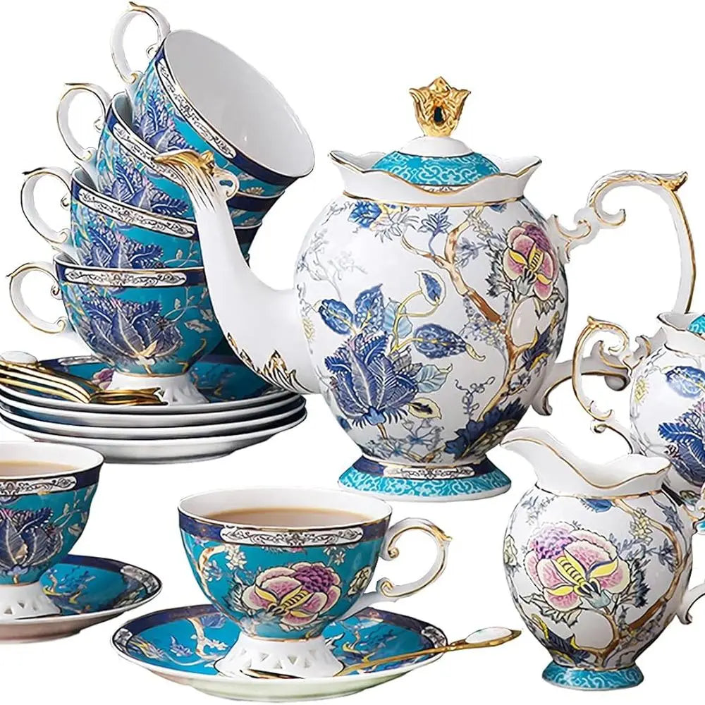 6-Person Bone China Tea Set