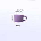Small Ceramic Coffee Mug Set of 5, Milk and Tea Set , 2.7oz Mug for Tea