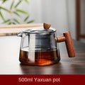 Hot Heat Resistant Glass Teapot With Stainless Steel Infuser