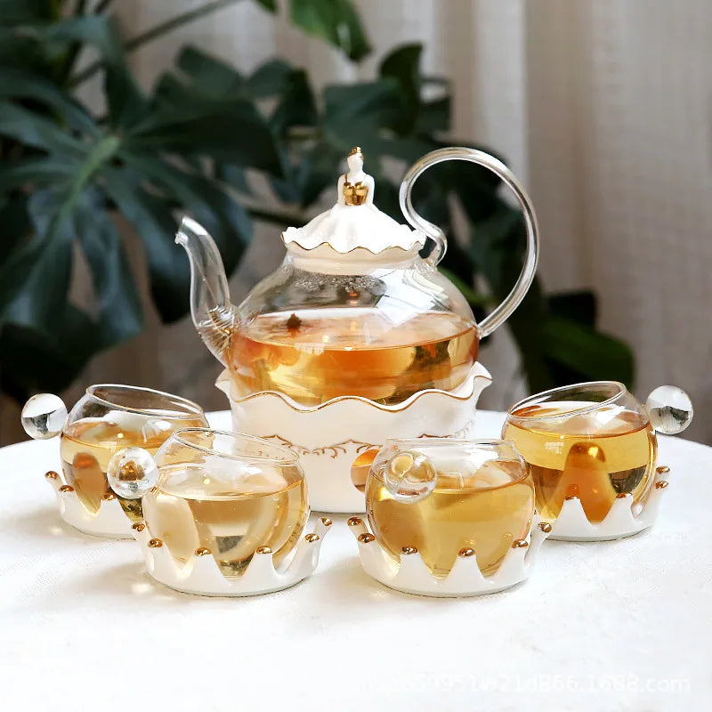 Nordic Afternoon Tea Set Flower Tea Cup Set