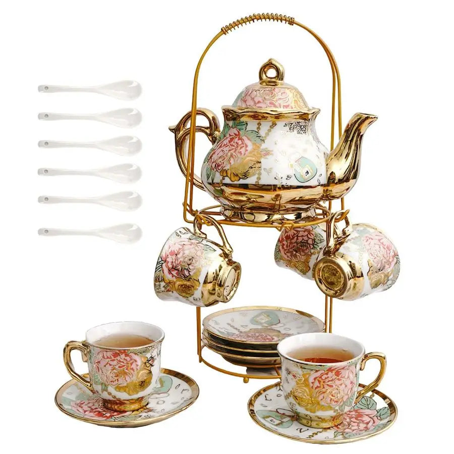 European Vintage Ceramic Tea Set