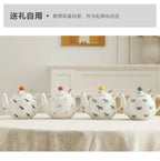 London Pottery 600ML butterfly Animal ceramic tetra tea pot infuser kettle tea maker