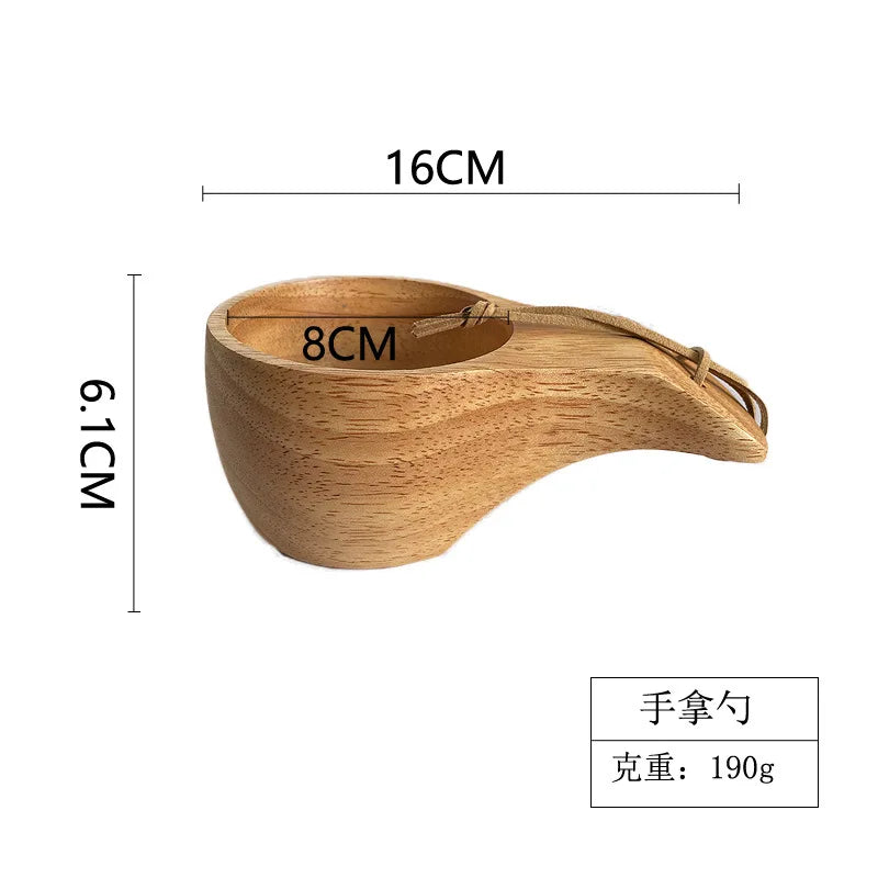 Home Wooden Craft Handmade Tea Milk Wooden Mug Coffee Mug