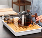 Hot Heat Resistant Glass Teapot With Stainless Steel Infuser