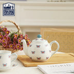 London Pottery 600ML butterfly Animal ceramic tetra tea pot infuser kettle tea maker