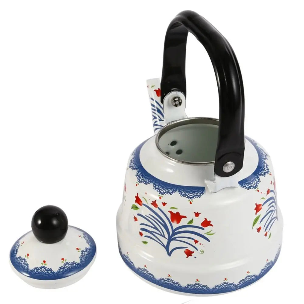 Teakettle Enamel Enamel Tea Kettle European Style 2.5L Tea Pot No Whistling