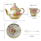 European Vintage Ceramic Tea Set
