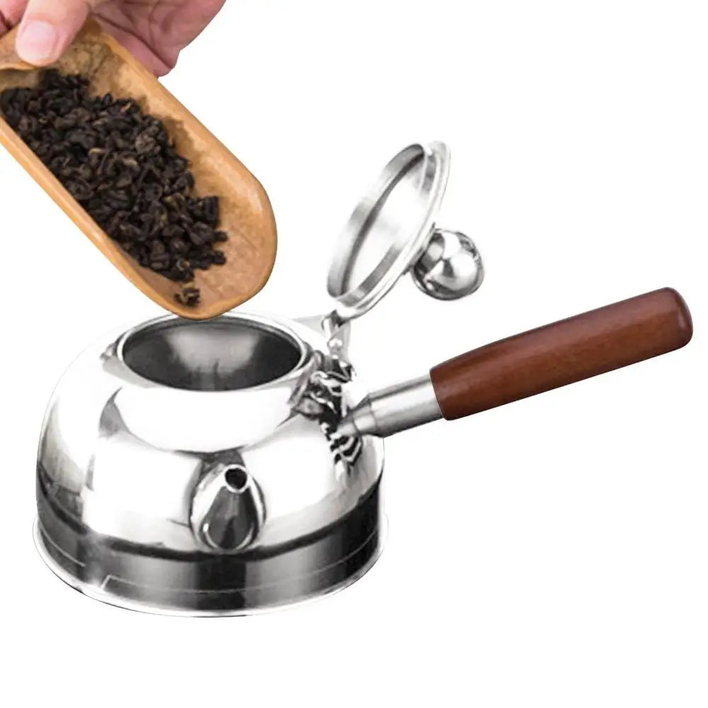 Stainless Steel Gongfu Tea Kettle With Induction Cooker Flat Bottom Pot