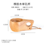 Home Wooden Craft Handmade Tea Milk Wooden Mug Coffee Mug