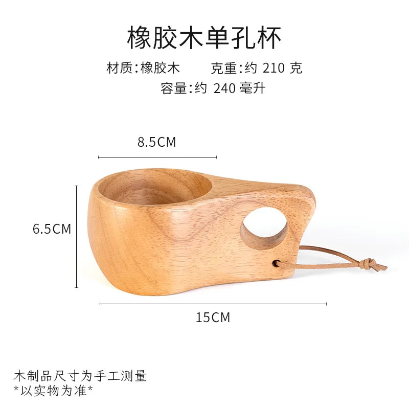 Home Wooden Craft Handmade Tea Milk Wooden Mug Coffee Mug