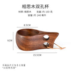 Home Wooden Craft Handmade Tea Milk Wooden Mug Coffee Mug