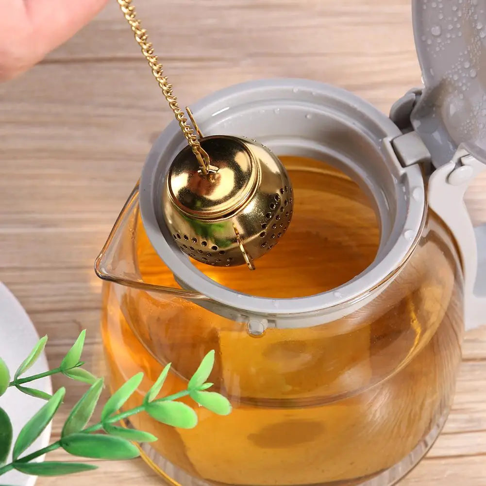 Gold Stainless Steel Tea Infuser Cup