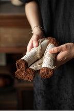 Tea mat, pure handmade table runner, pure cotton, thick coarse dry soaking