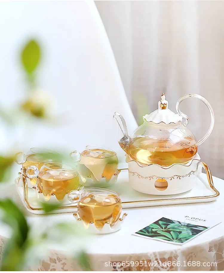 Nordic Afternoon Tea Set Flower Tea Cup Set