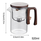 Magnetic Glass Tea Infuser Kettle