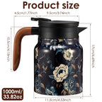 800/1000 ML Thermal Teapot Stainless Steel Insulated Tea Pot with Infuser
