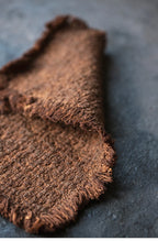 Tea mat, pure handmade table runner, pure cotton, thick coarse dry soaking