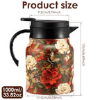 800/1000 ML Thermal Teapot Stainless Steel Insulated Tea Pot with Infuser