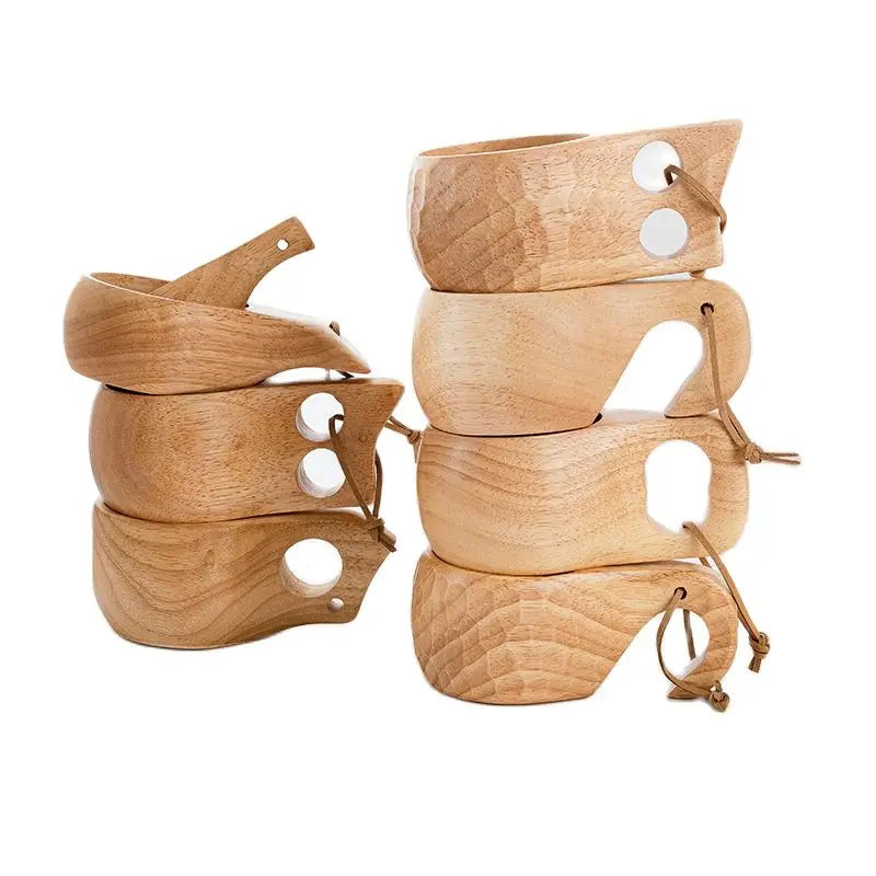 Home Wooden Craft Handmade Tea Milk Wooden Mug Coffee Mug
