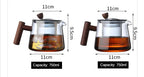 Hot Heat Resistant Glass Teapot With Stainless Steel Infuser