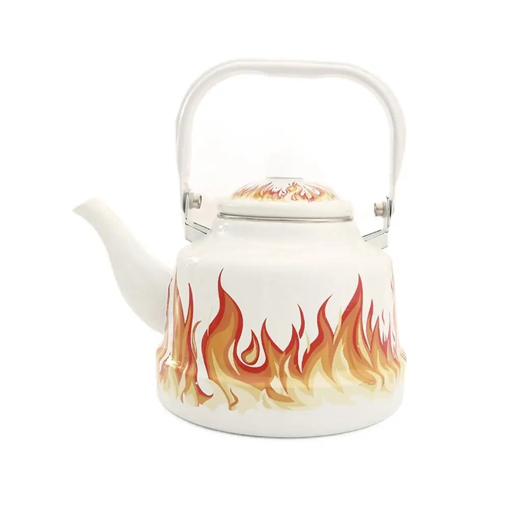 Teakettle Enamel Enamel Tea Kettle European Style 2.5L Tea Pot No Whistling