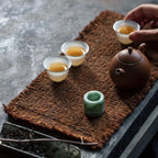 Tea mat, pure handmade table runner, pure cotton, thick coarse dry soaking
