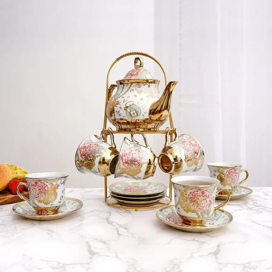 European Vintage Ceramic Tea Set