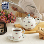 London Pottery 600ML butterfly Animal ceramic tetra tea pot infuser kettle tea maker