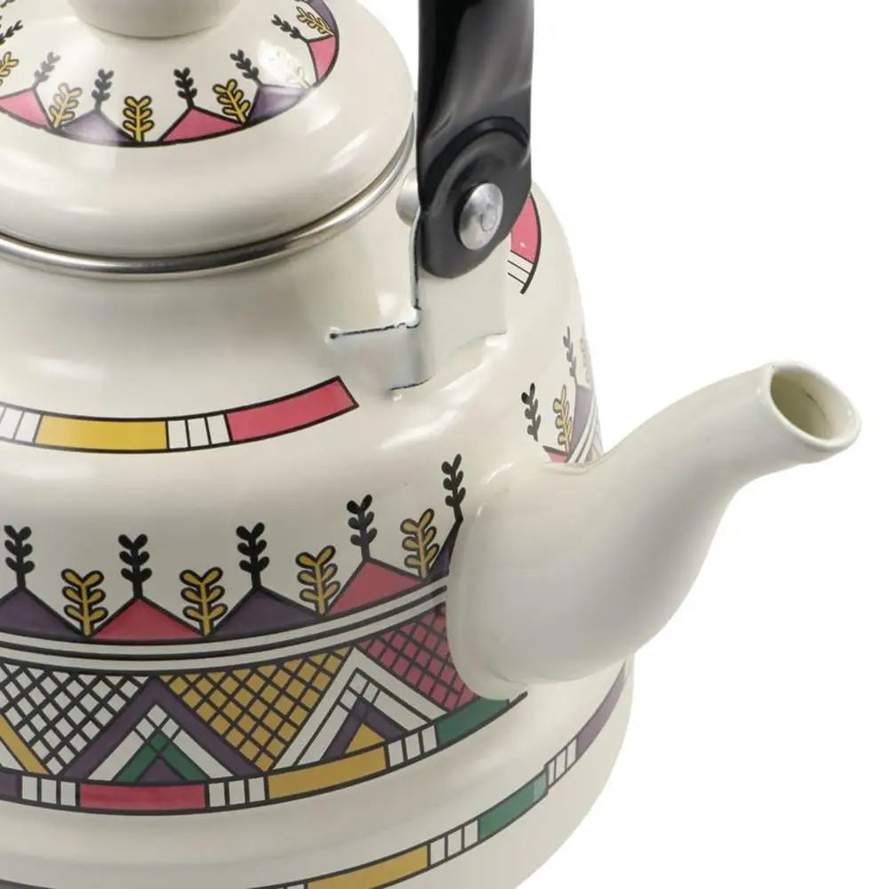 Teakettle Enamel Enamel Tea Kettle European Style 2.5L Tea Pot No Whistling