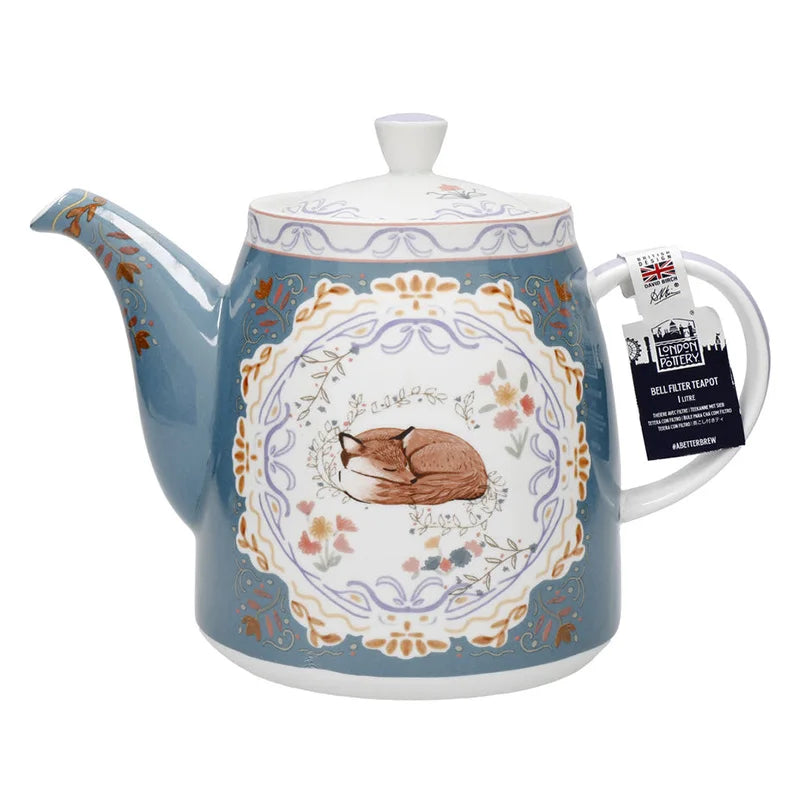 London Pottery 1 L  teapot ceramics matcha set fox tea pot tetra tea infuser kettle tea