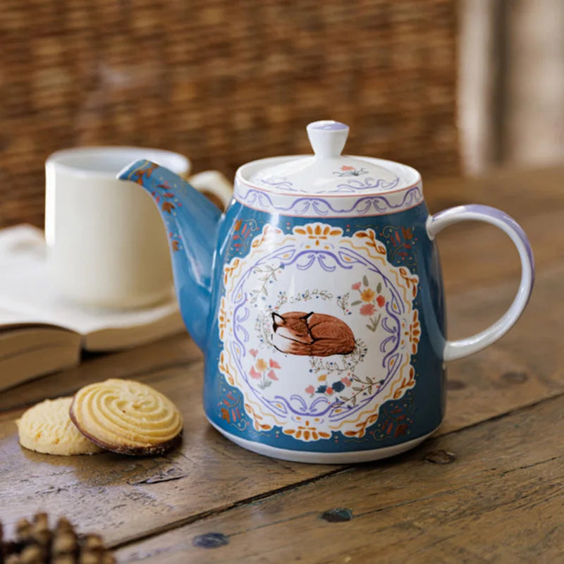 London Pottery 1 L  teapot ceramics matcha set fox tea pot tetra tea infuser kettle tea