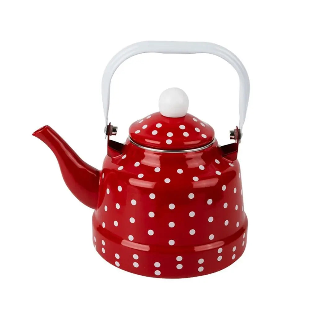 Teakettle Enamel Enamel Tea Kettle European Style 2.5L Tea Pot Comfortable