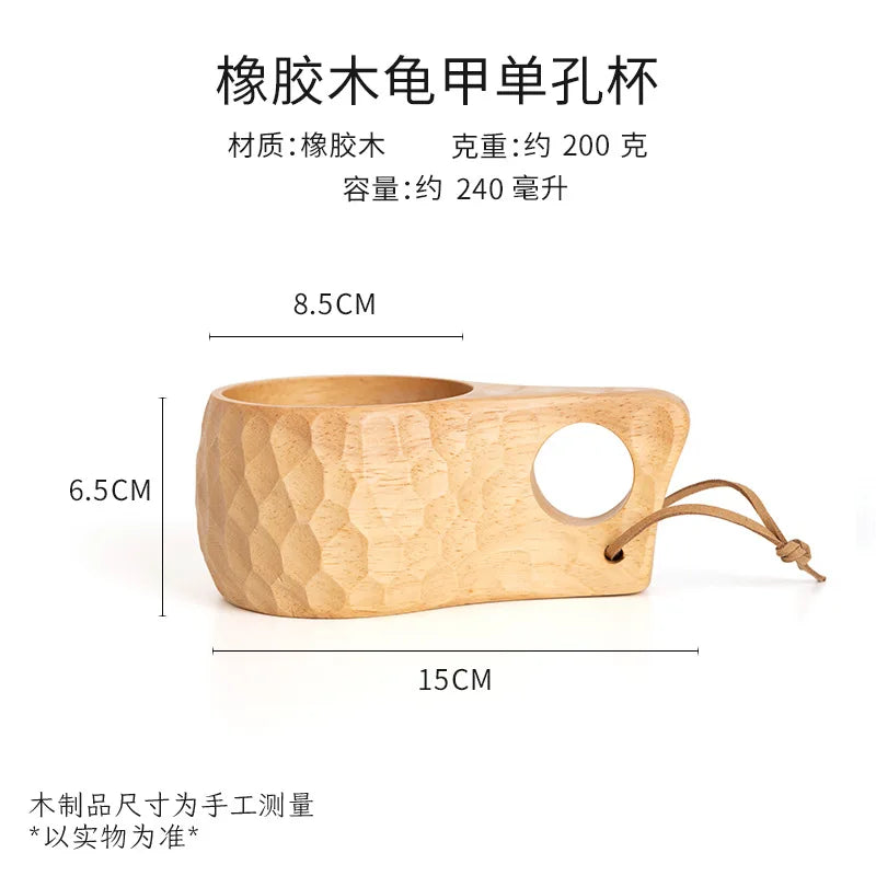 Home Wooden Craft Handmade Tea Milk Wooden Mug Coffee Mug