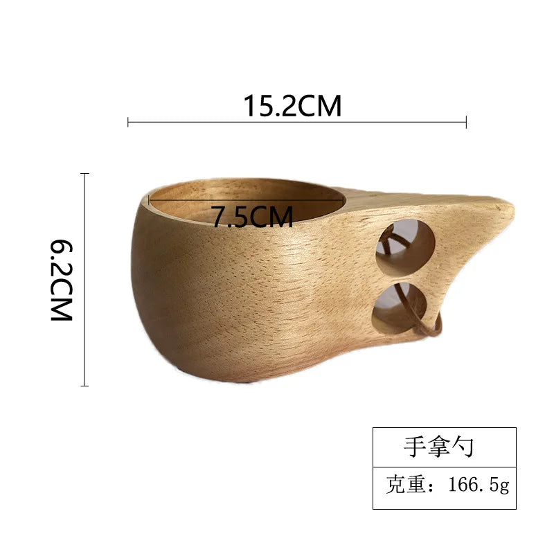 Home Wooden Craft Handmade Tea Milk Wooden Mug Coffee Mug