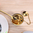 Gold Stainless Steel Tea Infuser Cup