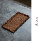 Tea mat, pure handmade table runner, pure cotton, thick coarse dry soaking