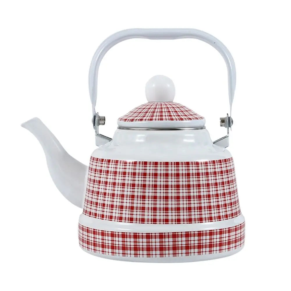 Teakettle Enamel Enamel Tea Kettle European Style 2.5L Tea Pot No Whistling