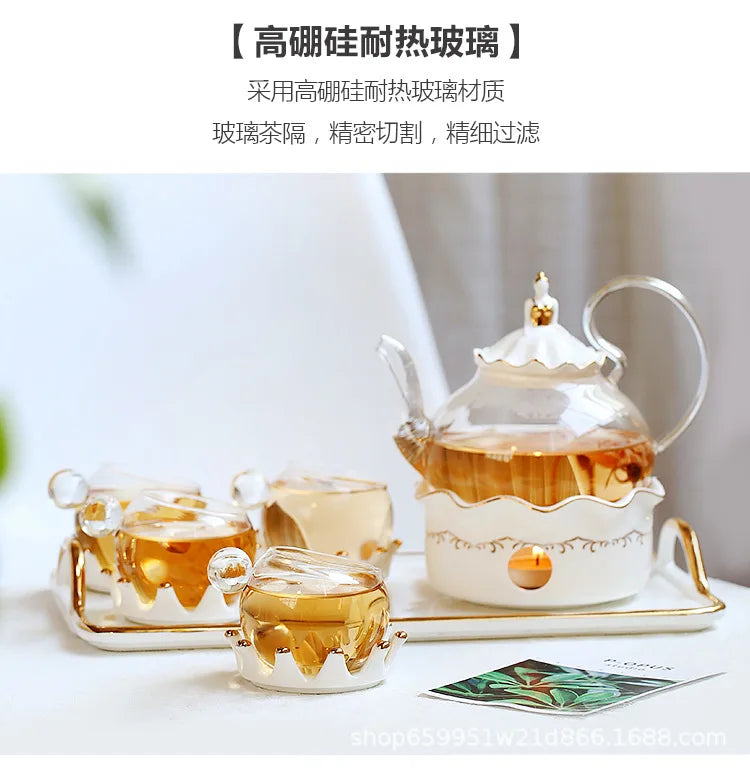 Nordic Afternoon Tea Set Flower Tea Cup Set