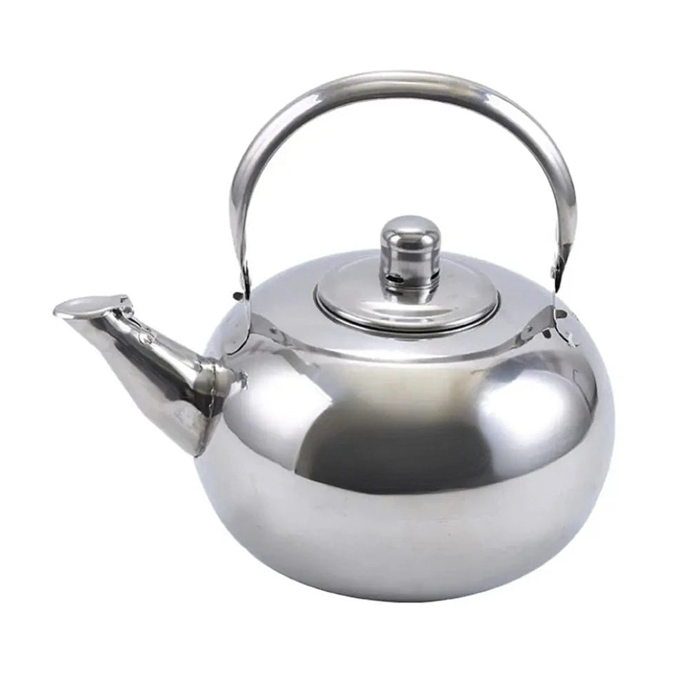 Teapot with Infuser Stainless Steel Tea Kettle Coffee Pot Portable Loose Leaf Hot Water Pot