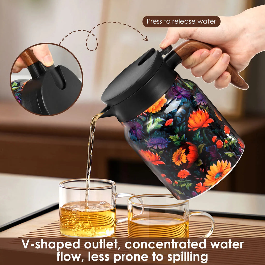 800/1000 ML Thermal Teapot Stainless Steel Insulated Tea Pot with Infuser
